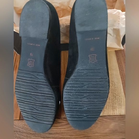 Talbots Women's Black Suede pumps 7B Med made in Brazil Leather Office Career - Picture 12 of 12